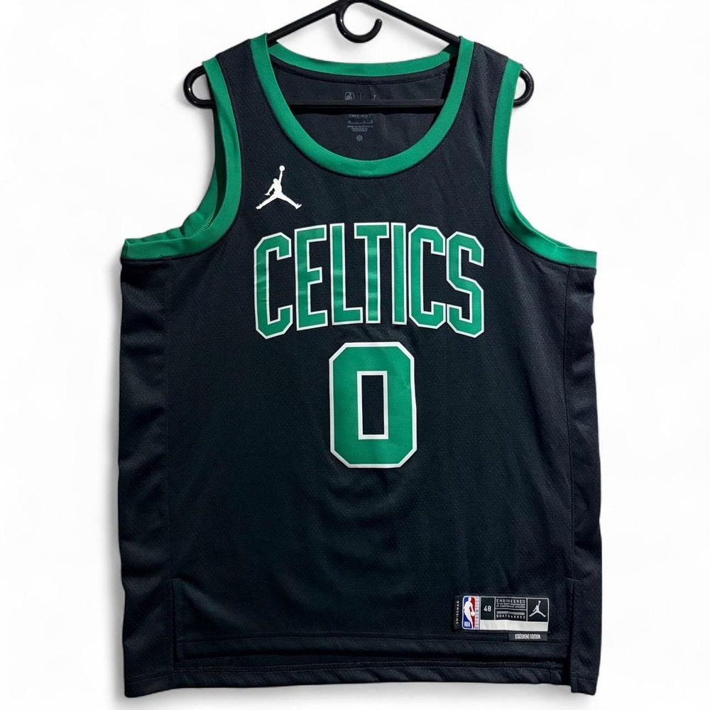 Jordan Celtics Jayson Tatum Black Statement Edition Jersey Size L 48 NBA 0